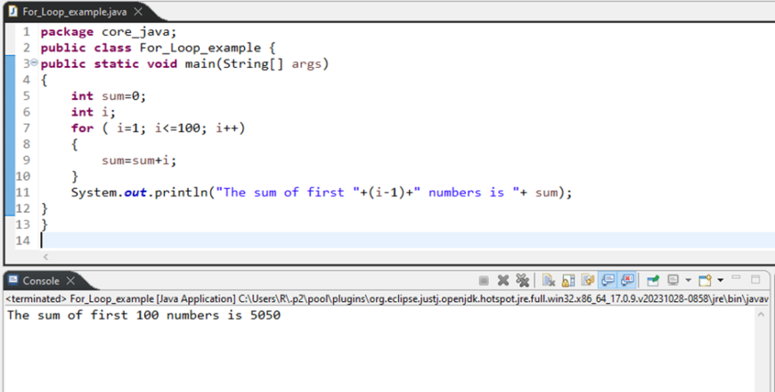 java loop programs examples