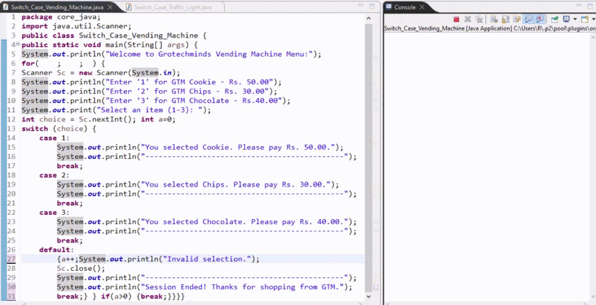 How to Use a Switch Case in Java